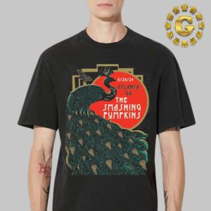 The Smashing Pumpkins Tonight Poster In Atlanta GA On August 28 2024 The Peacock Artwork Unisex T-Shirt