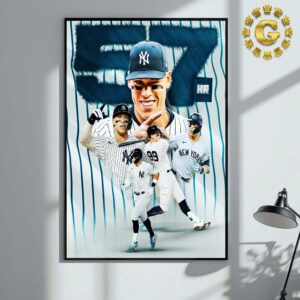 Aaron Judge From New York Yankees 57 Home Run Home Decor Poster Canvas