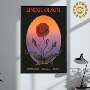 Angel Olsen Event Poster Start At Gundlach Bundschu Winery In Sonoma Ca To At Libbey Bowl In Ojai Ca On September 8 9 And 11 2024 The Rose Artwork Wall Decor Poster Canvas