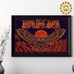 Blind Owl Band Event Poster At Winter Carnival Waterhole In Saranac Lake NY On February 1 2025 Home Decor Poster Canvas