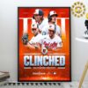 Houston Astros AL West Champs MLB Poster For The 7th Time In 8 Seasons Home Decor Poster Canvas