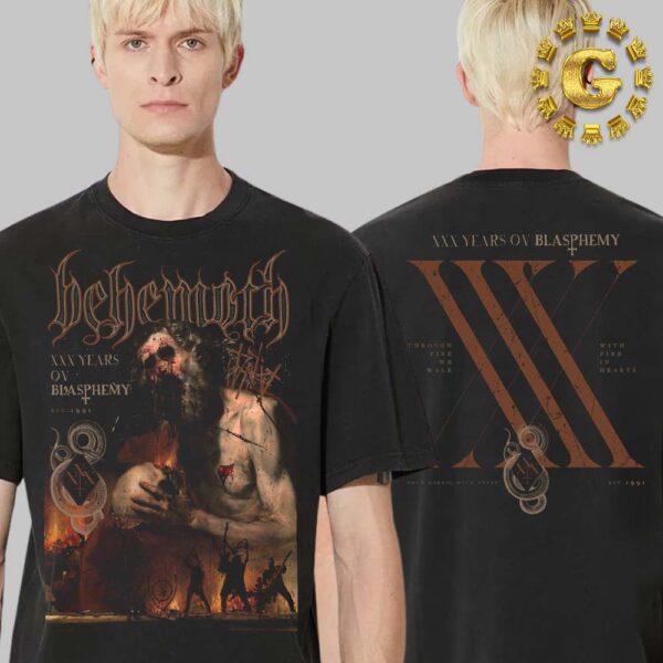 Behemoth Official Tee XXX Years Of Blasphemy Cover Unisex T-Shirt