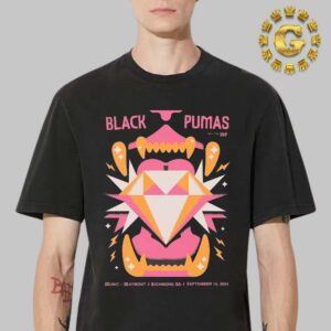 Black Pumas With The Dip Tonight Poster Music At Maymont In Richmond VA On September 16 2024 The Diamond Artwork Unisex T-Shirt