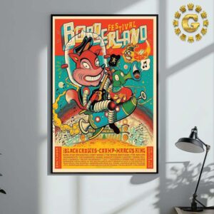 Borderland Festival 2024 Second Year In A Row Music Merch Poster In East Aurora New York At Knox Farm State Park On September 13 14 15 Home Decor Poster Canvas