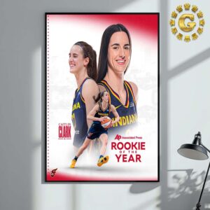 Caitlin Clark Poster Associated Press Rookie Of Year Home Decor Poster Canvas