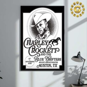 Charley Rocketp And The Blue Drfters Tonight Poster At Moody Amphitheater In Austin TX On Semtemper 6 2024 Home Decor Poster Canvas