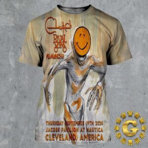 Clutch Rival Song Event Poster In Cleveland America At Jacobs Pavilion Nautica On Thursday September 19th 2024 All Over Print Shirt