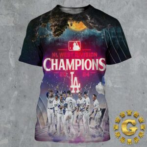 Congrats Los Angeles Dodgers Winner NL West Division Champions 2024 MLB All Over Print Shirt