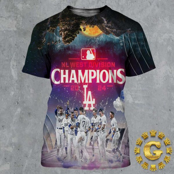 Congrats Los Angeles Dodgers Winner NL West Division Champions 2024 MLB All Over Print Shirt