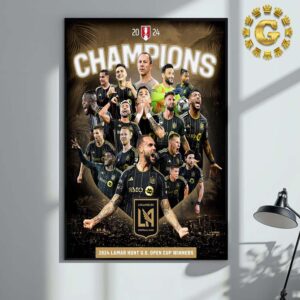 Congrats Los Angeles Football Club Champions 2024 Lamar Hunt US Open Winners Home Decor Poster Canvas