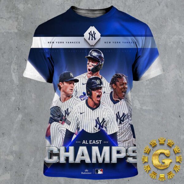 Congrats New York Yankees Al East Champions MLB Clinched All Over Print Shirt