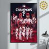 Philadelphia Phillies For The First Time In 13 Years MLB NL East Champions 2024 Clinched Home Decor Poster Canvas