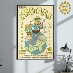 Cordovas European Tour Poster At Boogajoo Club In Caceres Spain On Sepember 18 2024 Home Decor Poster Canvas