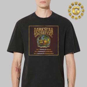 Dark Star Orchestra Event Poster Tour Dates List Start In Richmond VA At Maymont On September 13 14 And 15 2024 The Turtle Playing Guitar Artwork Unisex T-Shirt