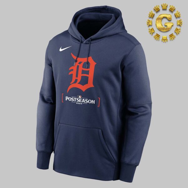 Detroit Tigers Nike 2024 MLB Postseason Authentic Collection Therma Pullover Unisex Hoodie Shirt