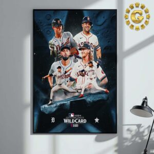 Detroit Tigers Vs Houston Astros Poster MLB 2024 American League Wild Card Home Decor Poster Canvas