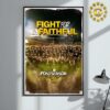 Congarts San Diego Padres MLB Postseason 2024 Clinched Fight For The Faithful Home Decor Poster Canvas