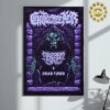 Slipknot Merch 2024 Tour Dallas Poster Featuring City Specific At Dos EQuis Pavilion On Dallas TX On September 18th 2024 Home Decor Poster Canvas