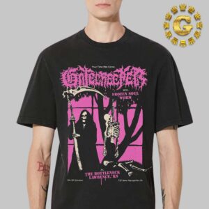 Gatecreeper With Frozen Soul And Worm Official Poster Your Time Has Come At The Bottleneck In Lawrence KS On October 9th 2024 Unisex T-Shirt