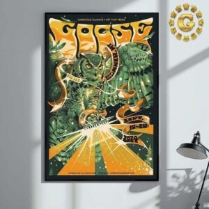 Goose The Band Event Poster At Kettle House Amphitheater In Bonner MT On September 19 And 20 2024 The Owl Artwork Home Decor Poster Canvas