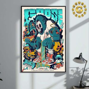 Goose The Band Event Poster At The Salt Shed In Chicago IL On September 11 And 13 2024 The King Kong Artwork Home Decor Poster Canvas