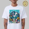 Cypress Hill With Tech N9ne Official Poster At Downtown Las Vegas Event Center In Las Vegas NV On October 26 2024 The Skeleton Rugby Player Artwork Unisex T-Shirt