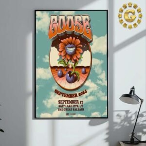 Goose The Band Tonight Poster At The Great Saltair In Salt Lake City UT On September 17th 2024 Home Decor Poster Canvas