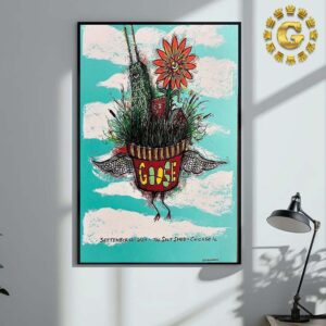 Goose The Band Tonight Poster At The Salt Shed In Chicago IL On September 12 2024 Home Decor Poster Canvas