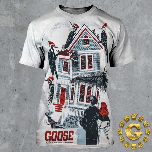 Goose The Band Tonight Poster At Ting Pavilion In Charlottesville VA On September 9 2024 All Over Print Shirt