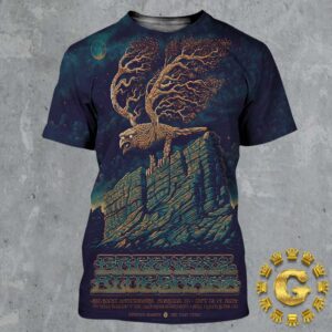 Greensky Bluegrass Band Event Poster At Red Rocks Amphitheatre In Morrison CO On September 13 And 14 2024 The Tree Eagle Artwork All Over Print Shirt