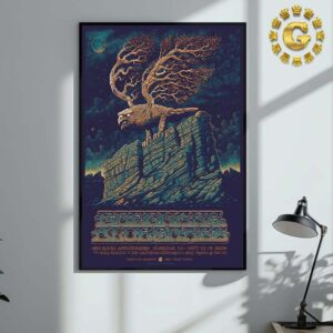 Greensky Bluegrass Band Event Poster At Red Rocks Amphitheatre In Morrison CO On September 13 And 14 2024 The Tree Eagle Artwork Home Decor Poster Canvas