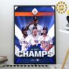 Baltimore Orioles Poster For The First Time In 27 Years Back To Back Clinched MLB Postseason 2024 Home Decor Poster Canvas