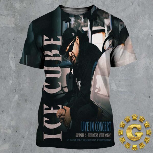 Ice Cube Live In Concert Poster In The Factory At The District On September 15 All Over Print Shirt