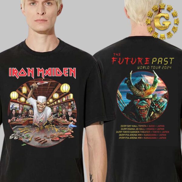 Iron Maiden Event Tee The Future Past 2024 Tour Japan Two Side Unisex T-Shirt