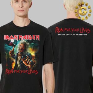 Iron Maiden Run For Your Lives OG Tee World Tour 2025 26 Two Side Unisex T-Shirt