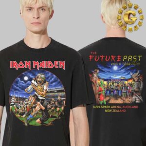 Iron Maiden The Future Past 2024 Tour New Zealand Tee In Auckland New Zealand At Spark Arena On September 16th 2024 Unisex T-Shirt