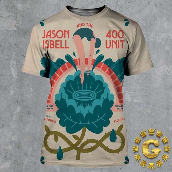 Jason Isbell And The 400 Unit At Wolf Trap In Vienna VA On September 11th 2024 All Over Print Shirt