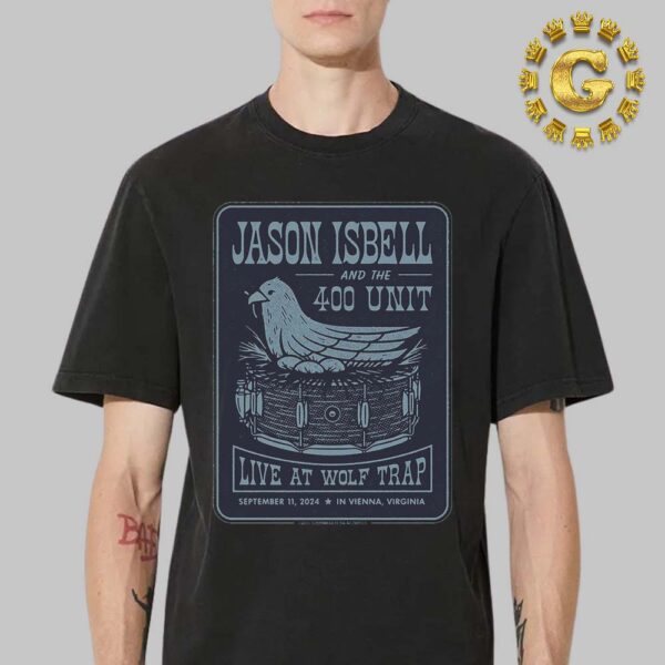 Jason Isbell And The 400 Unit Event Tee At Wolf Trap In Vienna VA On September 11th 2024 Unisex T-Shirt