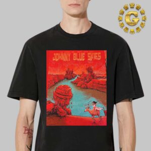 Johnny Blue Skies Tonight Poster At The Gorge Amphitheatre In Washington State On September 20th 2024 Unisex T-Shirt