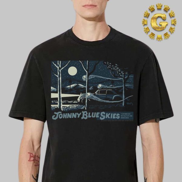 Johnny Blue Skies Tonight Poster In West Valley City UTAH At Maverik Center On September 17 2024 Unisex T-Shirt