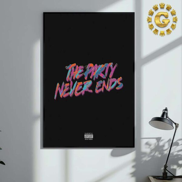 Jucie WRLD New Album Poster The Party Never Ends On November 22nd 2024 Home Decor Poster Canvas