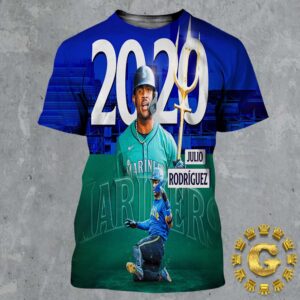 Julio Rodriguez From Seattle Mariners Reached 20 HR And 20 SB MLB All Over Print Shirt