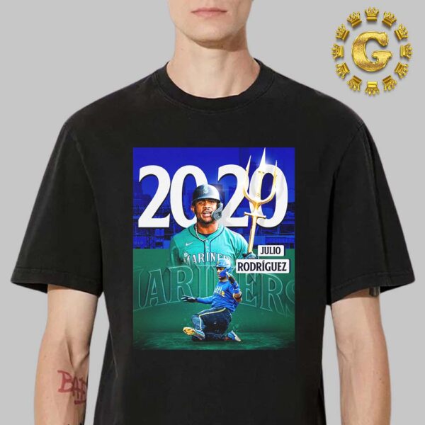 Julio Rodriguez From Seattle Mariners Reached 20 HR And 20 SB MLB Unisex T-Shirt