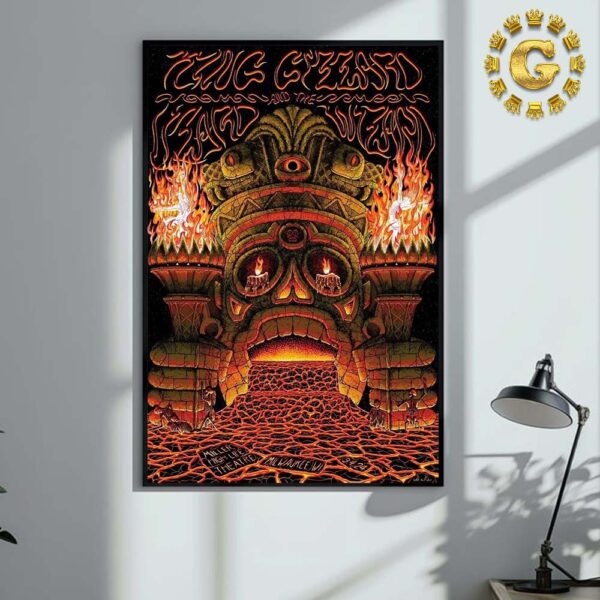 King Gizzard And The Lizard Wizard Second Poster On September 4 2024 At Miller High Life Theatre In Milwaukee WI Home Decor Poster Canvas