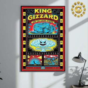 King Gizzard And The Lizard Wizard Tonight Poster At The Factory In St Louis MO On September 5 2024 Home Decor Poster Canvas