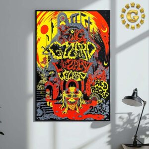 King Gizzard And The Lizard Wizard Tonight Poster Night 2 At Red Rocks Park and Amphitheatre in Colorado On September 9th 2024 Home Decor Poster Canvas