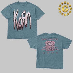 Korn Limited European Summer Tour 2024 The Teal EU UK Tour Unisex T-Shirt