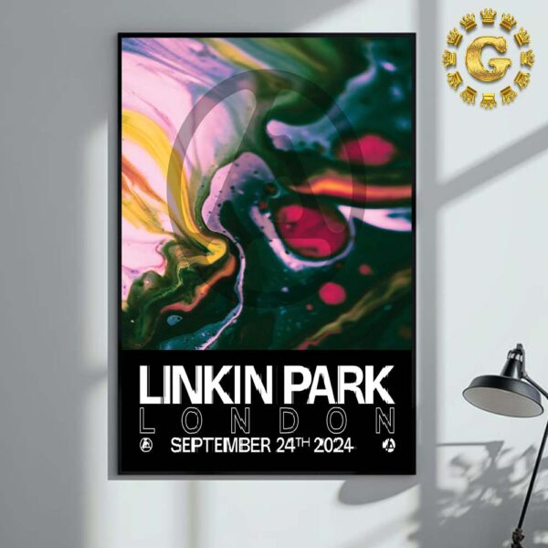 Linkin Park From Zero Limited Edition Tour Poster At The O2 In London September 24th 2024 Home Decor Poster Canvas