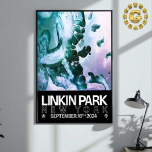 Linkin Park Tonight Poster At Barclays Center In Brooklyn NY On September 16th 2024 Home Decor Poster Canvas