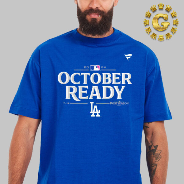 Los Angeles Dodgers Fanatics Royal 2024 MLB Postseason Locker Room Unisex T-Shirt